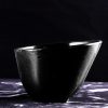 Swan愿者上钩黑色磨砂仿瓷密胺餐具简约创意汤粥碗杯碟筷日式原创