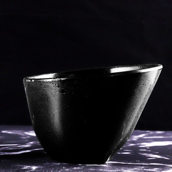 Swan愿者上钩黑色磨砂仿瓷密胺餐具简约创意汤粥碗杯碟筷日式原创