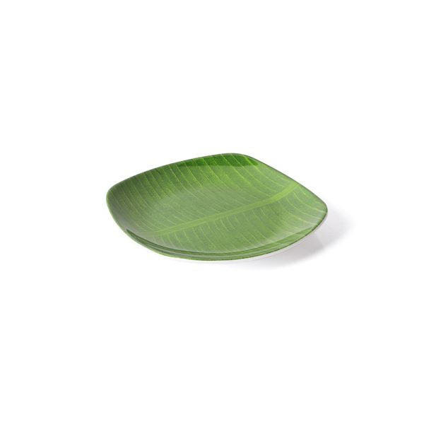 900国际站主图 Swan芭蕉盘6寸碟 创意密胺盘子家用仿瓷餐碟菜碟东南亚套装芭蕉盘耐摔