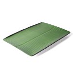 Swan Banana Leaf 14-Inch Melamine Plate