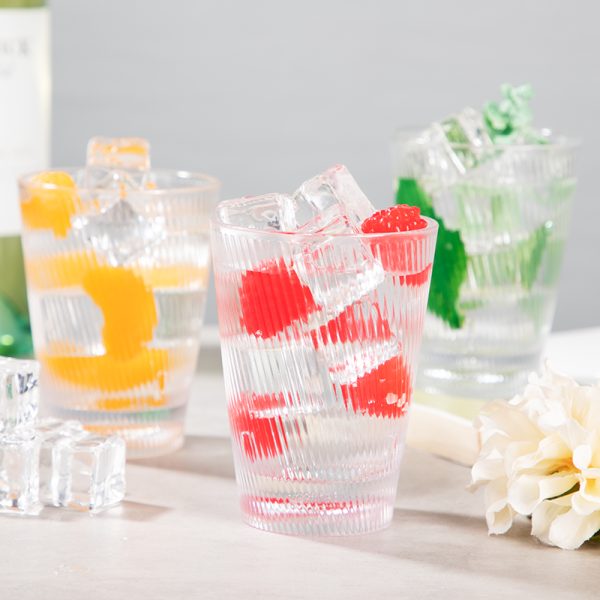 Swan港式PC水杯早餐杯家用餐厅牛奶饮料杯果汁杯无盖冷饮鸡尾酒塑料杯