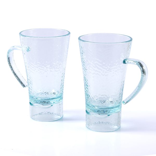 Swan港式茶餐厅带把手塑料杯小清新质感商用塑料杯子甜品果汁杯子