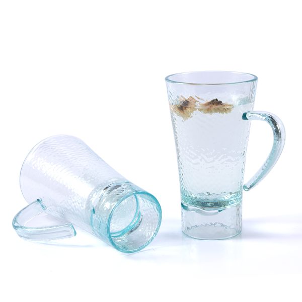 Swan港式茶餐厅带把手塑料杯小清新质感商用塑料杯子甜品果汁杯子