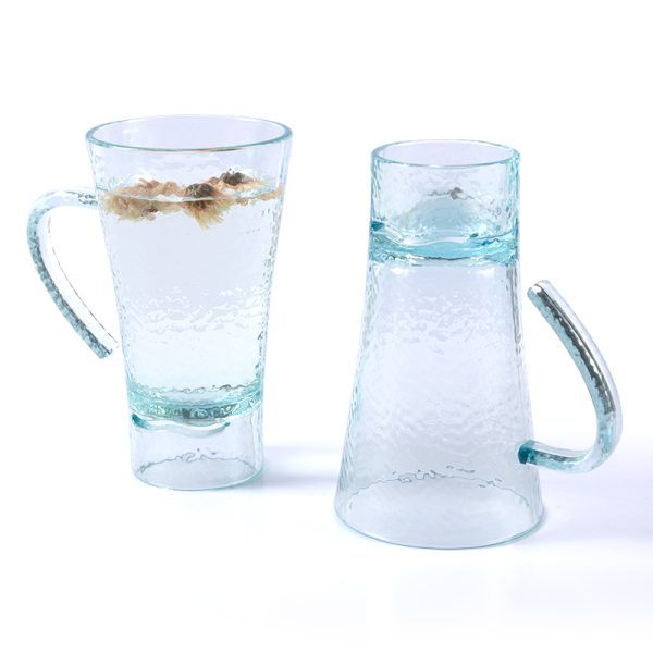 Swan港式茶餐厅带把手塑料杯小清新质感商用塑料杯子甜品果汁杯子