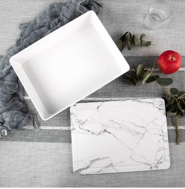 ST262 278 352 425 426 主图 (3) Swan长方形大理石纹午餐收纳盒水果点心便当盒