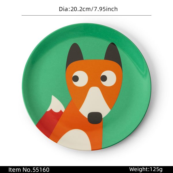 Swan55160东莞晶湖源头厂家定做美耐皿儿童20cm圆盘 可定制产品颜色和印刷图案