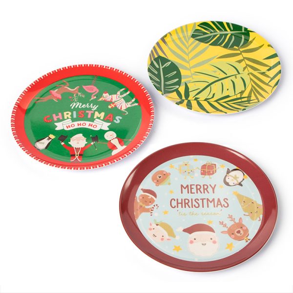 Swan55165东莞晶湖源头厂家定做美耐皿儿童20cm圆盘 可定制产品颜色和印刷图案