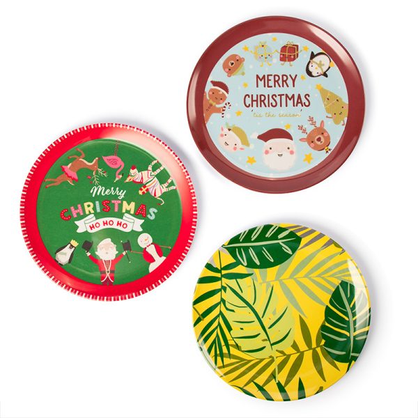 Swan55165东莞晶湖源头厂家定做美耐皿儿童20cm圆盘 可定制产品颜色和印刷图案