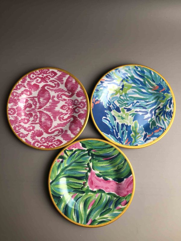 Swan03100东莞晶湖源头厂家定做美耐皿儿童25cm圆盘 可定制产品颜色和印刷图案