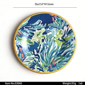 Swan03060莞晶湖源头厂家定做美耐皿儿童15cm圆蝶 可定制产品颜色和印刷图案