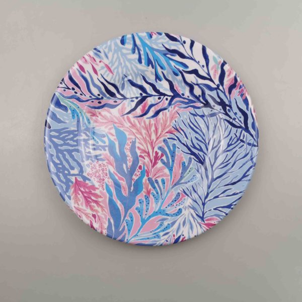 Swan03080东莞晶湖源头厂家定做美耐皿儿童20cm圆盘 可定制产品颜色和印刷图案