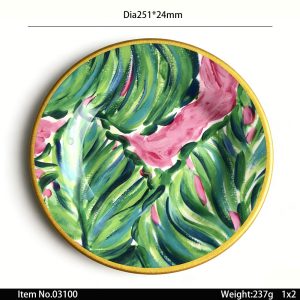 Swan03100东莞晶湖源头厂家定做美耐皿儿童25cm圆盘 可定制产品颜色和印刷图案