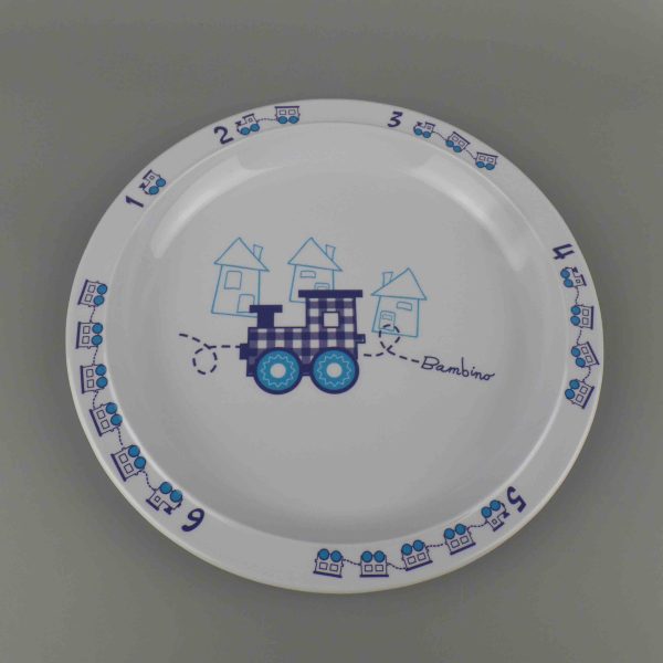 Swan23120东莞晶湖源头厂家定做美耐皿儿童21.6cm圆盘 可定制产品颜色和印刷图案