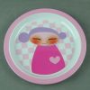 Swan23120东莞晶湖源头厂家定做美耐皿儿童21.6cm圆盘 可定制产品颜色和印刷图案