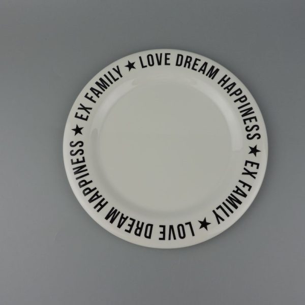 Swan23121东莞晶湖源头厂家定做美耐皿儿童20cm圆盘 可定制产品颜色和印刷图案