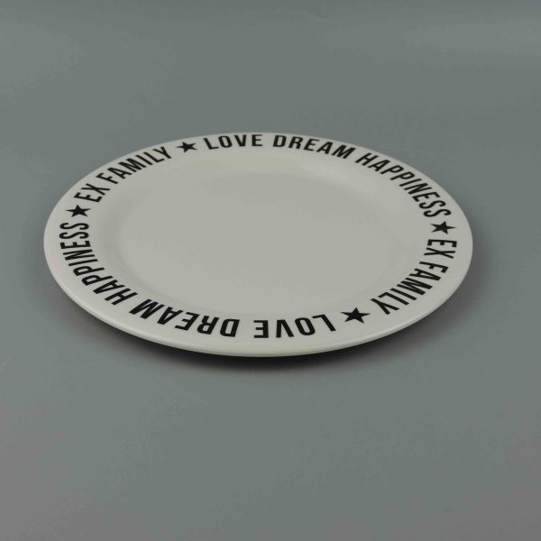 Swan23121东莞晶湖源头厂家定做美耐皿儿童20cm圆盘 可定制产品颜色和印刷图案