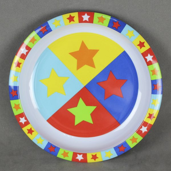 Swan27004东莞晶湖源头厂家定做美耐皿儿童20.8cm圆盘 可定制产品颜色和印刷图案