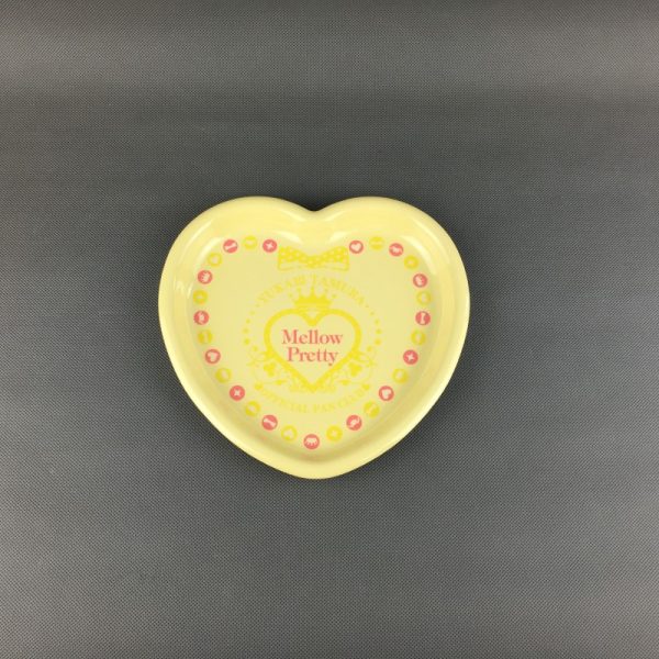 28009东莞晶湖源头厂家定做日本日式美耐皿23x12cm心型盘 可定制产品颜色和印刷图案