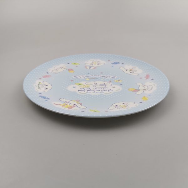 Swan55162东莞晶湖源头厂家定做美耐皿儿童19cm圆盘 可定制产品颜色和印刷图案