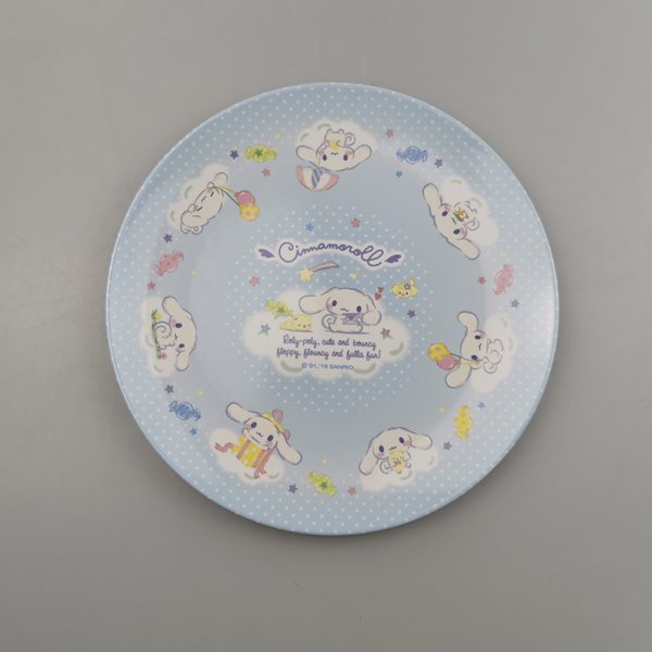 Swan55162东莞晶湖源头厂家定做美耐皿儿童19cm圆盘 可定制产品颜色和印刷图案