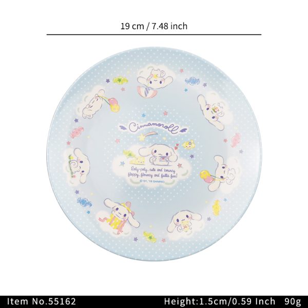 Swan55162东莞晶湖源头厂家定做美耐皿儿童19cm圆盘 可定制产品颜色和印刷图案