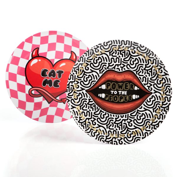 Swan55166东莞晶湖源头厂家定做美耐皿儿童21cm圆盘 可定制产品颜色和印刷图案