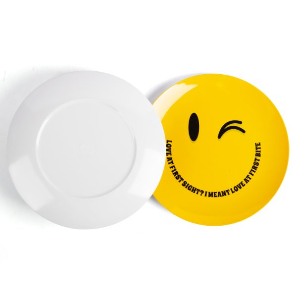 Swan55166东莞晶湖源头厂家定做美耐皿儿童21cm圆盘 可定制产品颜色和印刷图案