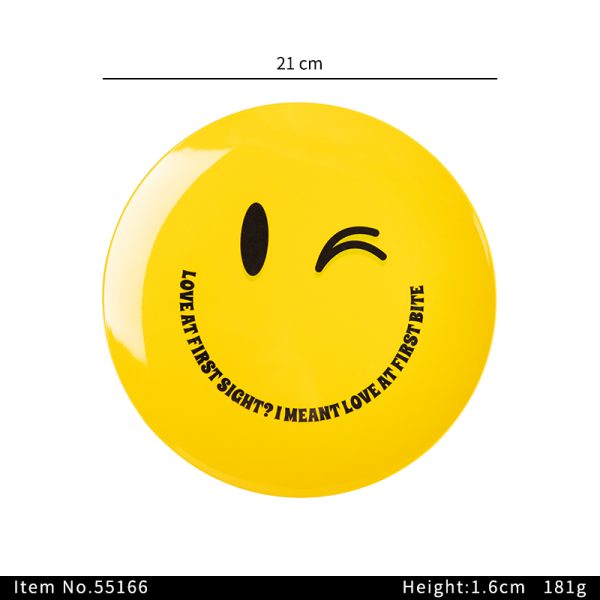 Swan55166东莞晶湖源头厂家定做美耐皿儿童21cm圆盘 可定制产品颜色和印刷图案