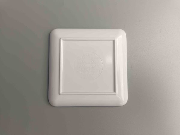 SwanD633东莞晶湖源头厂家定做美耐皿儿童8.9cm正方形盘 可定制产品颜色和印刷图案