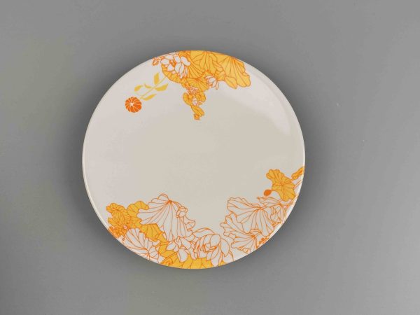 SwanJ168东莞晶湖源头厂家定做美耐皿儿童15cm寿司碟 可定制产品颜色和印刷图案