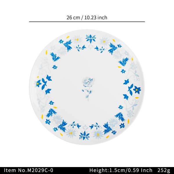 SwanM2029C-0东莞晶湖源头厂家定做美耐皿儿童26cm圆盘 可定制产品颜色和印刷图案