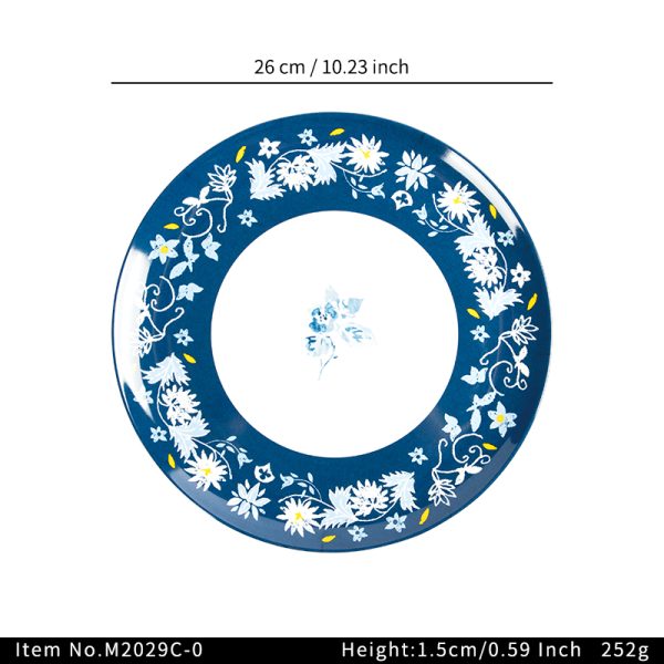 SwanM2029C-0东莞晶湖源头厂家定做美耐皿儿童26cm圆盘 可定制产品颜色和印刷图案
