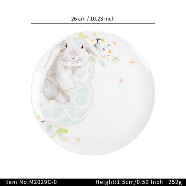 SwanM2029C-0东莞晶湖源头厂家定做美耐皿儿童26cm圆盘 可定制产品颜色和印刷图案