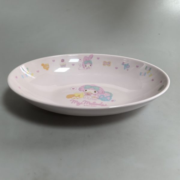 SwanP346东莞晶湖源头厂家定做美耐皿22.5x16cm正方形盘 可定制产品颜色和印刷图案