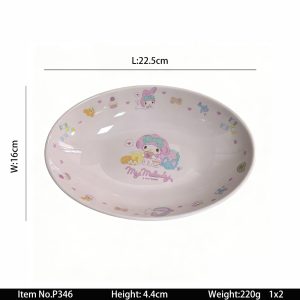 SwanP346东莞晶湖源头厂家定做美耐皿22.5x16cm正方形盘 可定制产品颜色和印刷图案