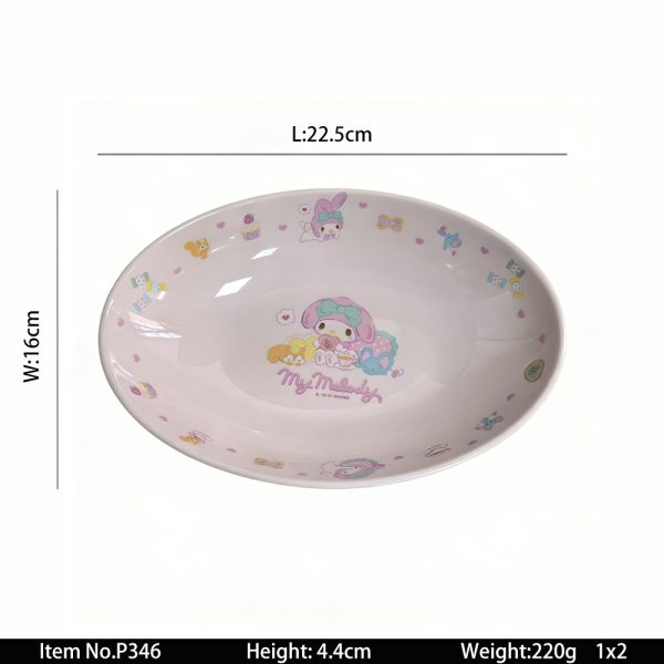 SwanP346东莞晶湖源头厂家定做美耐皿22.5x16cm正方形盘 可定制产品颜色和印刷图案