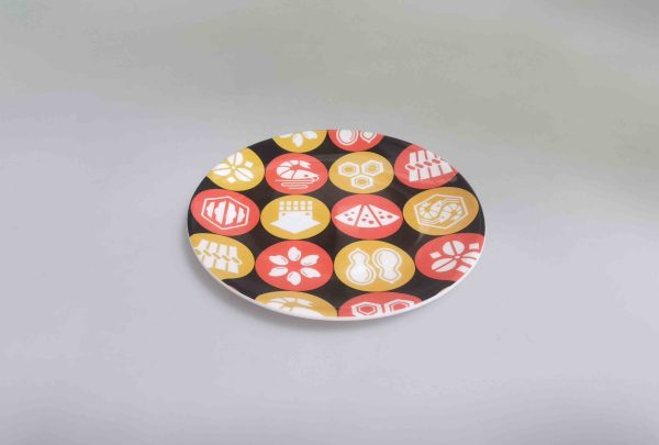 SwanP361东莞晶湖源头厂家定做美耐皿儿童12cm圆盘 可定制产品颜色和印刷图案