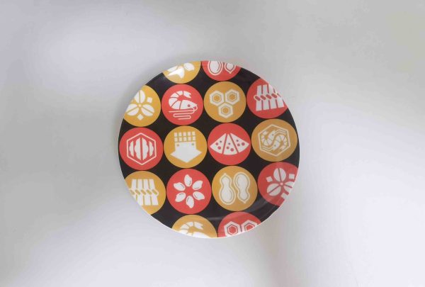 SwanP361东莞晶湖源头厂家定做美耐皿儿童12cm圆盘 可定制产品颜色和印刷图案