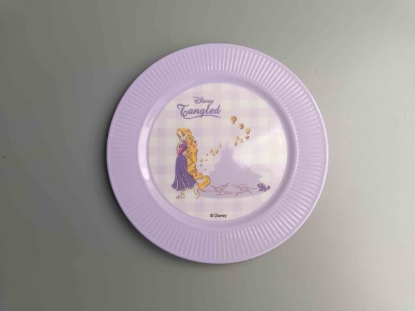 SwanP411东莞晶湖源头厂家定做美耐皿儿童16.5cm圆盘边缘浮雕斑马线 可定制产品颜色和印刷图案