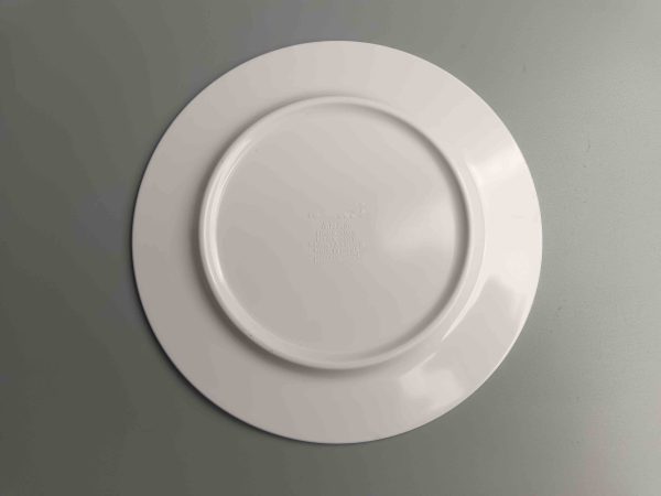 SwanP411东莞晶湖源头厂家定做美耐皿儿童16.5cm圆盘边缘浮雕斑马线 可定制产品颜色和印刷图案