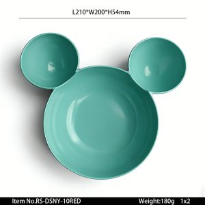 RS-DSNY-10RED SKU RS-DSNY-10RED东莞晶湖源头厂家定做美耐皿21x20cm盘 可定制产品颜色和印刷图案