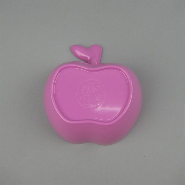 SB5025东莞晶湖源头厂家定做美耐皿13.8x13cm造型苹果碗 可定制产品颜色和印刷图案