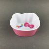 SB5055R-3 SB5055R东莞晶湖源头厂家定做美耐皿13x11.7cm造型草莓盘 可定制产品颜色和印刷图案