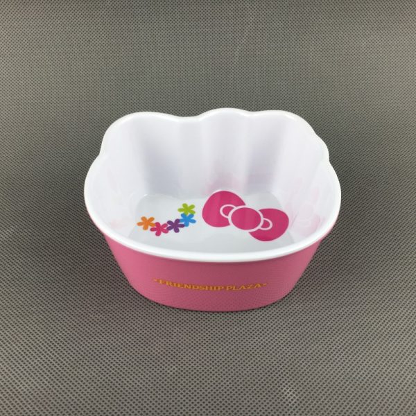 SB5055R-3 SB5055R东莞晶湖源头厂家定做美耐皿13x11.7cm造型草莓盘 可定制产品颜色和印刷图案