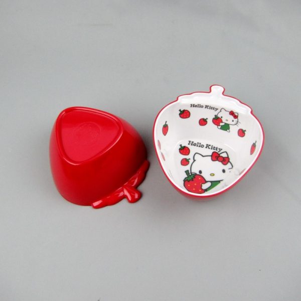 SB6001东莞晶湖源头厂家定做美耐皿14.6x12cm造型草莓碗 可定制产品颜色和印刷图案