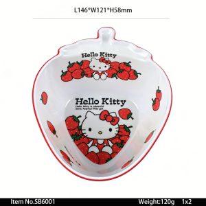 SB6001东莞晶湖源头厂家定做美耐皿14.6x12cm造型草莓碗 可定制产品颜色和印刷图案