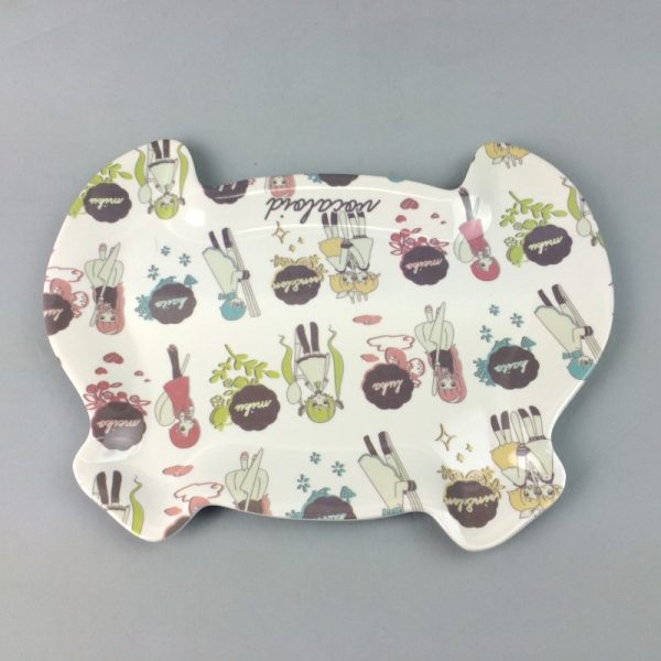 SP1007东莞晶湖源头厂家定做美耐皿25x19cm造型盘 可定制产品颜色和印刷图案