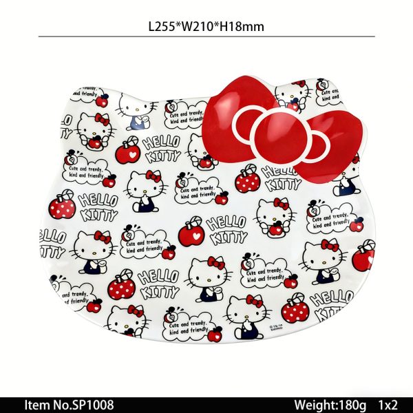 SP1008东莞晶湖源头厂家定做美耐皿25.5x21cm造型盘 可定制产品颜色和印刷图案