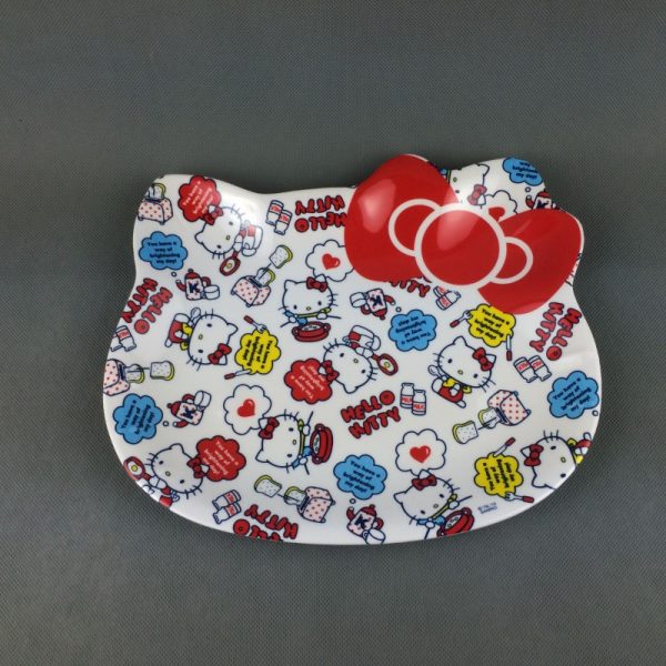 SP1008东莞晶湖源头厂家定做美耐皿25.5x21cm造型盘 可定制产品颜色和印刷图案