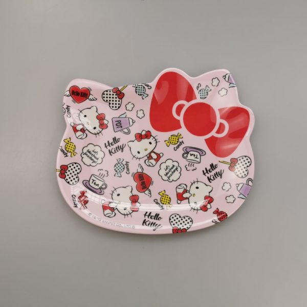 SP109东莞晶湖源头厂家定做美耐皿21x17cm造型猫盘 可定制产品颜色和印刷图案